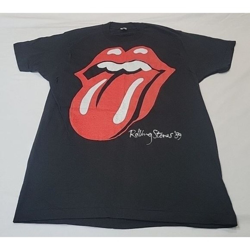 Vintage 1989 Rolling Stones North American Tour Shirt XL Single Stitch Brockum